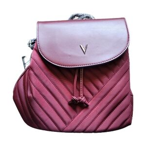 Vanessa Williams Quilted Backpack Red With Dustbag